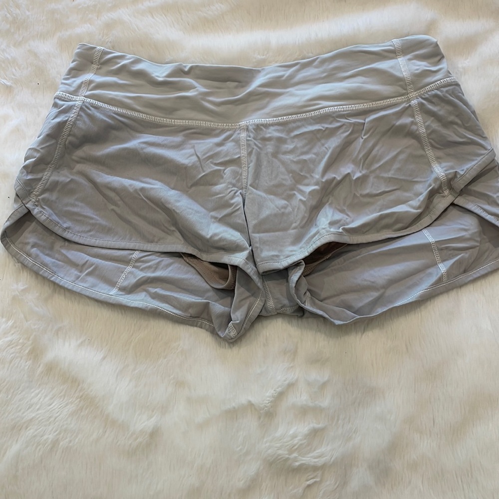 White low rise lululemon shorts